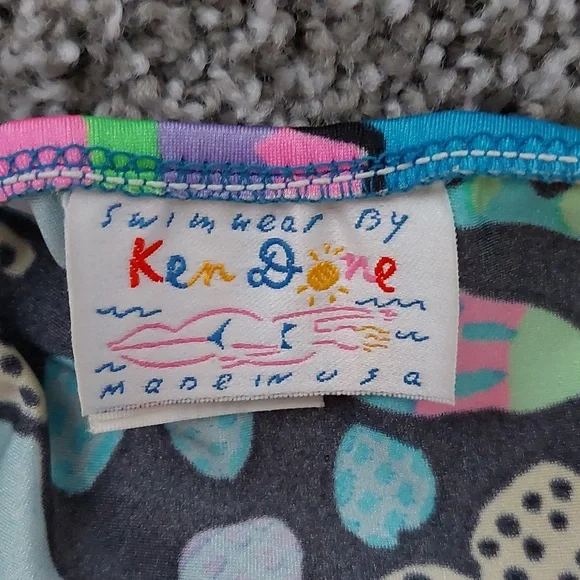 Rare Ken Done swimsuit, tropical fish, size 10 - Picture 4 of 5